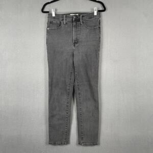 Madewell Jeans Womens 28 Gray The Perfect Vintage Jean High Rise Stretch Denim